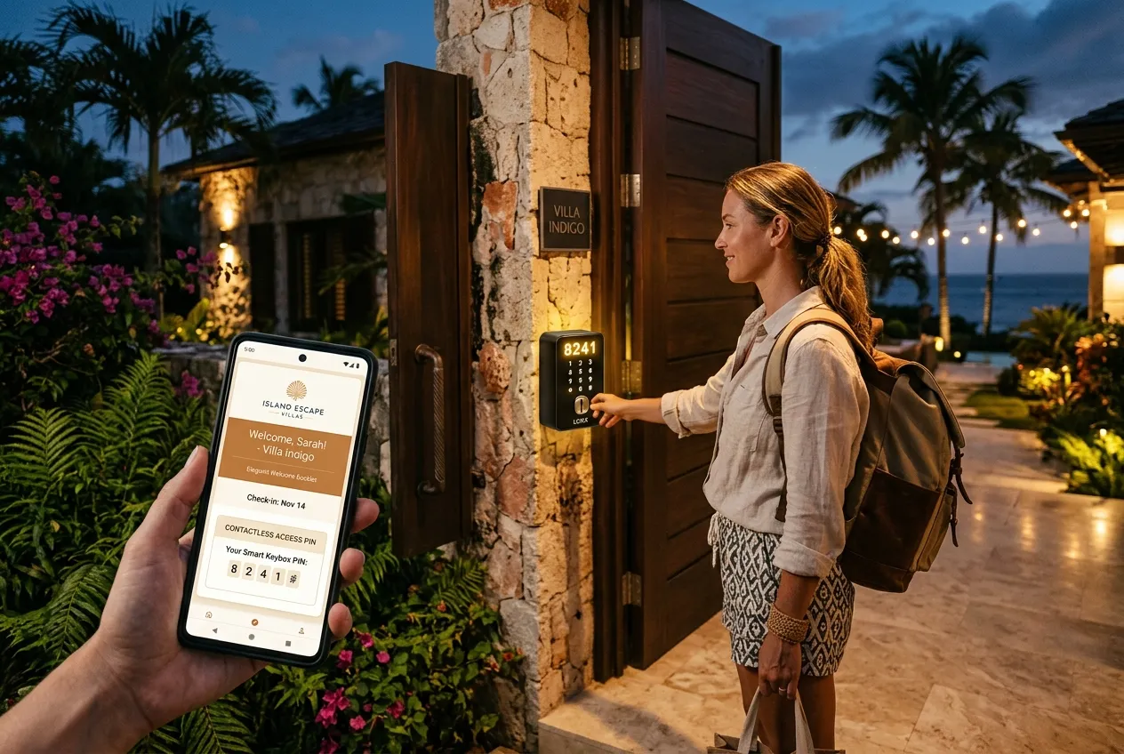Livret d'accueil digital et expérience voyageur pour location de villas aux Antilles