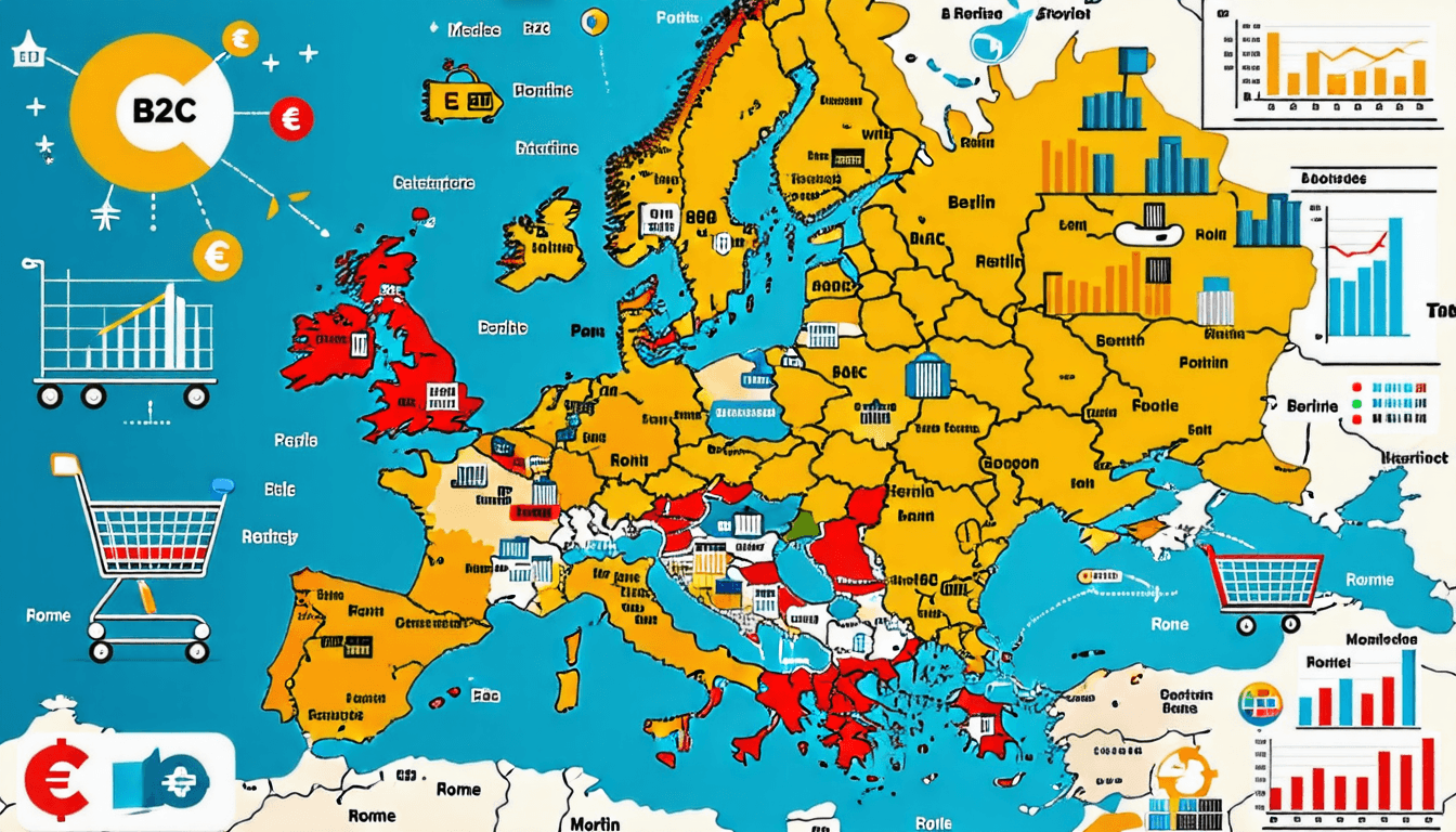 découvrez les tendances de l'e-commerce b2c en europe, analysant sa croissance modeste et les disparités régionales qui marquent ce marché dynamique. plongez dans les insights clés des différents pays et secteurs pour mieux comprendre les enjeux et opportunités de ce secteur en pleine mutation.